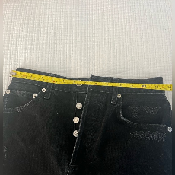 Agolde black denim jean skirt size 25 - Picture 4 of 6